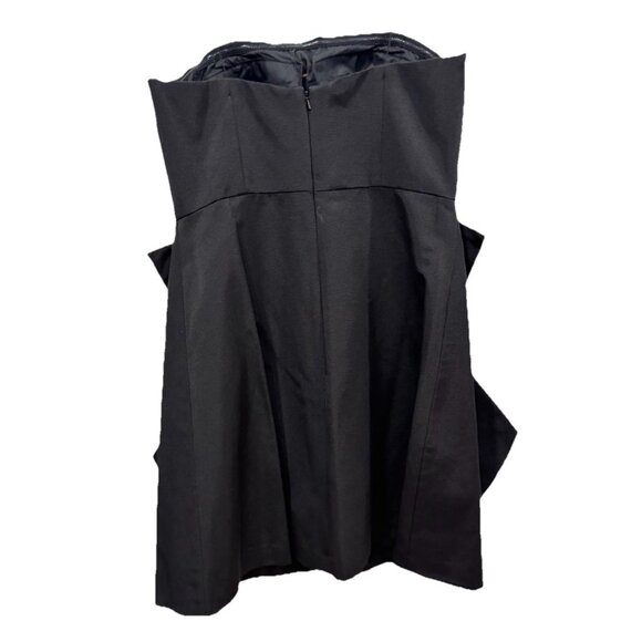 Women’s Aidan Mattox Women’s Black Strapless‎ Cocktail Dress with Bow Detail 10 - Picture 5 of 12